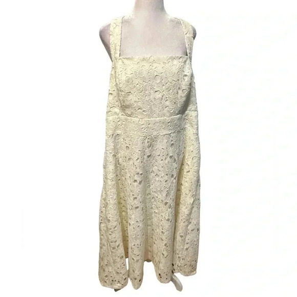 Prabal Gurung halter off white dress size 22W - Picture 2 of 12